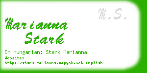 marianna stark business card
